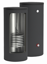 Бойлер косвенного нагрева ESSAN CORE BLACK EBFN-210 с одним теплообменником, напольный, нержа 304