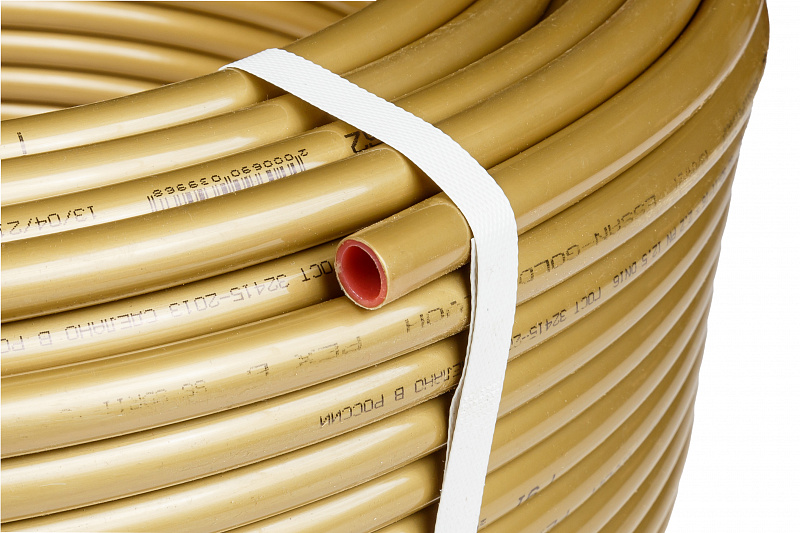 СТ Труба из сшитого полиэтилена ESSAN GOLD EVOH PEX-b Ø16х2.2, золотой, бухта 200м ГОСТ32415-2013