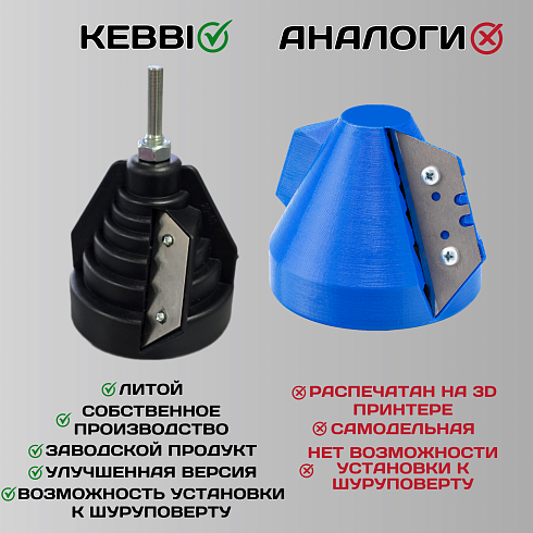 Фаскосниматель для пластиковых труб ESSAN (KEBBI) NOTCHAM универсальный Ø20-63, под шуруповерт(144ш)