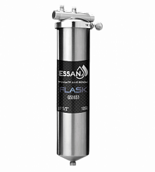 Корпус-колба фильтра из нержавейки ESSAN FLASK горячая и холод. вода 10SL,1/2" Н (аналог ТАЙФУН)(10)