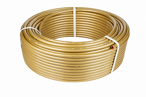 СТ Труба из сшитого полиэтилена ESSAN GOLD EVOH PEX-b Ø16х2.2, золотой, бухта 100м ГОСТ32415-2013