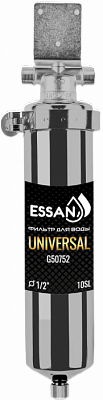Корпус-колба фильтра из нержавейки ESSAN UNIVERSAL горячая и холодная вода 10SL,1/2" Н (ПРЕМЬЕР)