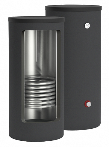 Бойлер косвенного нагрева ESSAN CORE BLACK EBFN-210 с одним теплообменником, напольный, нержа 304