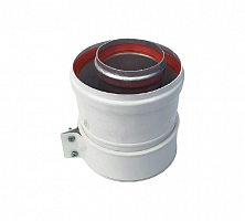 ДХ Адаптер вертикальный коаксиальный ESSAN алюминь Ø60/100 (Baxi, Viessmann, Kiturami) (5шт)